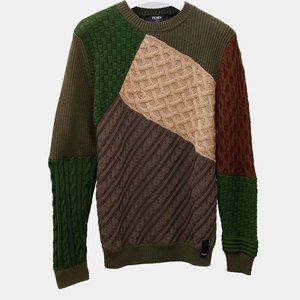 Fendi Patchwork Knit Sweater